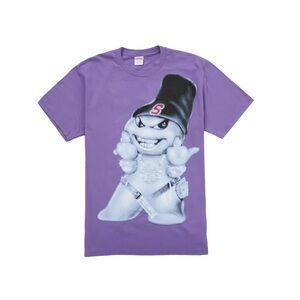 Supreme ‘Snowman’ tee in Purple FW25. NEW. L